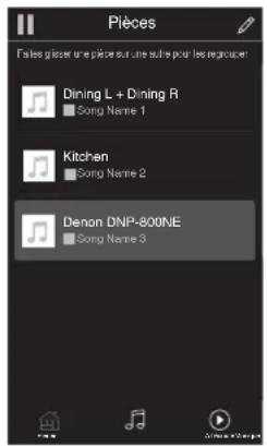 DENON DNP800NE - ■ Sélectionner une pièce/un dispositif - 2
