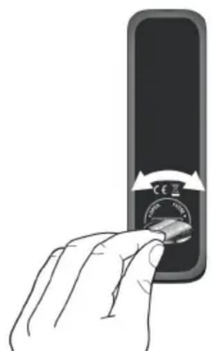 SONORO Prestige SO330 - Insertion de la pile dans la télécommande - 1