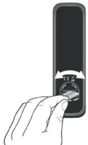 SONORO Prestige SO330 - Inserting the battery in the remote control - 1