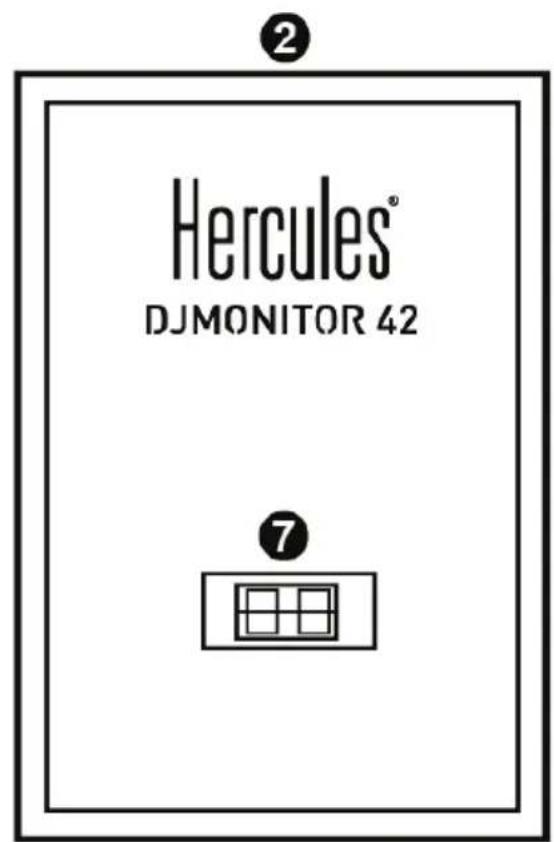 HERCULES DJMonitor 42 - Pripojenie súpravy reproduktorov - 2