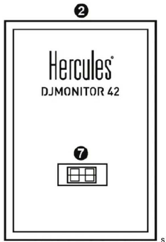 HERCULES DJMonitor 42 - Anschließen der Lautsprecher - 2
