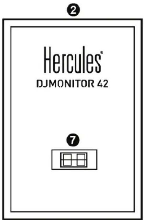 HERCULES DJMonitor 42 - Conexión del kit de altavoces - 2