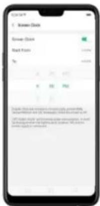OPPO A3 - Pour activer l'horloge d'écran : - 1