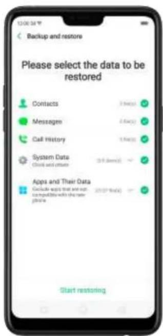 OPPO A3 - Restaurer les données sur votre téléphone - 3