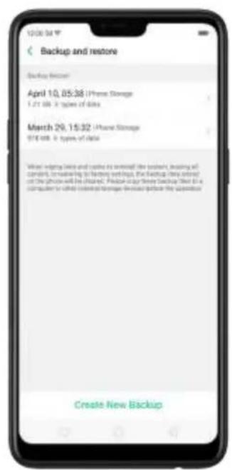 OPPO A3 - Restaurer les données sur votre téléphone - 2