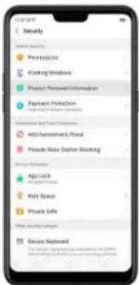 OPPO A3 - Protégier les informations personnelles - 1