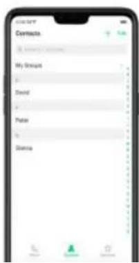 OPPO A3 - Ajouter un contact - 1