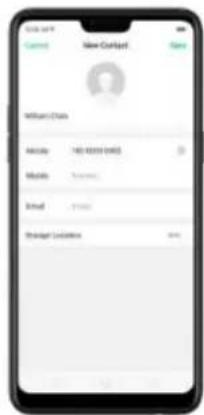 OPPO A3 - Contacts SIM - 1