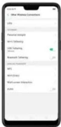 OPPO A3 - Utiliser la fonction modem de votre téléphone - 1