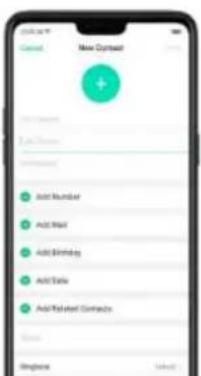 OPPO A3 - Ajouter un contact - 2