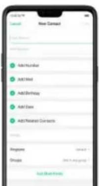 OPPO A3 - Ajouter un contact - 3