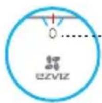 EZVIZ C6B - Šviesos diody indicatoriaus būsena - 1