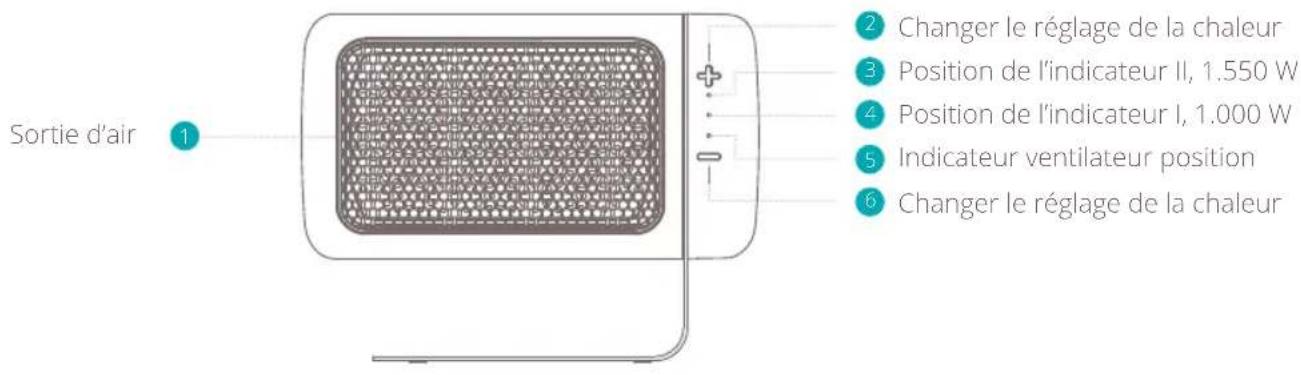 DUUX Twist DXFH01 - Face avant - 1