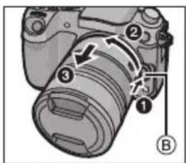 PANASONIC Leica DG Nocticron 42.5mm f1.2 ASPH. - Fixation/Retrait de l'objectif - 3