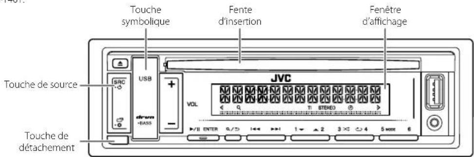 JVC KDT402 - Façade - 1