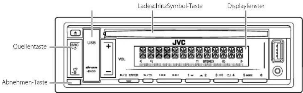 JVC KDT402 - Frontblende - 1
