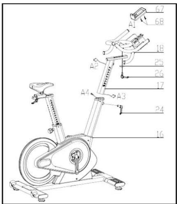 Toorx SRX700 - INSTRUCTION DE L'ASSEMBLAGE: - 3