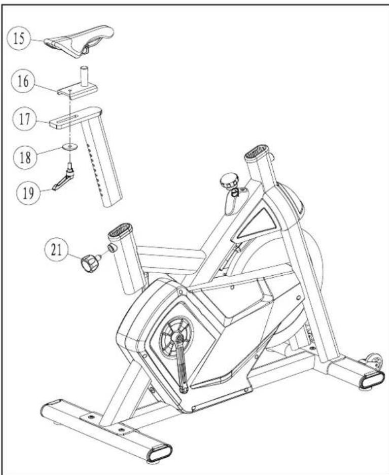 Toorx SRX300 - Montage barre de support - 2