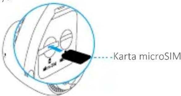 EZVIZ C3A - Krok 3 Vložte kartu microSIM (volitelná). - 1