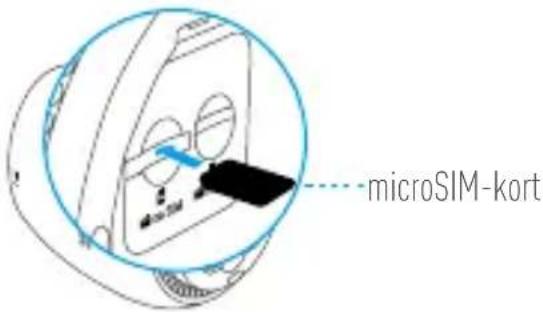 EZVIZ C3A - Trin 3 Installér microSIM-kortet (ekstraudstyr) - 1
