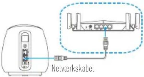 EZVIZ C3A - Trin 5 Slut basestationen til internettet med et netværkskabel - 1