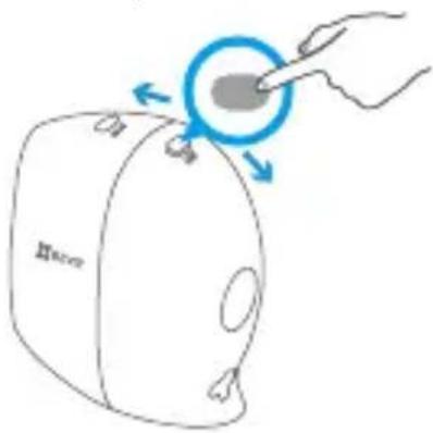 EZVIZ C3A - Étape 1 Installer la batterie dans la caméra - 1