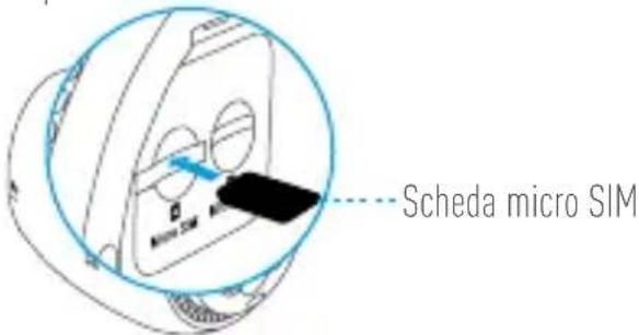 EZVIZ C3A - Passo 3 Installazione della scheda micro SIM (Opzionale) - 1