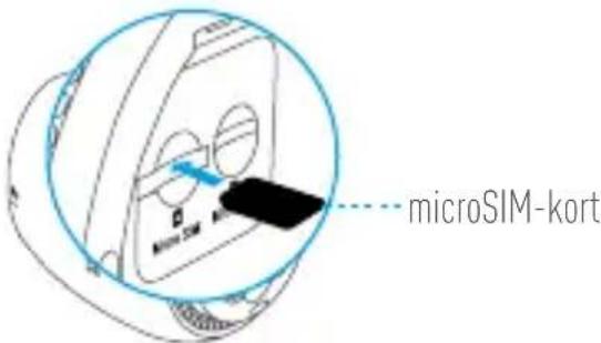 EZVIZ C3A - Steg 3 Installera microSIM-kortet (tillval) - 1