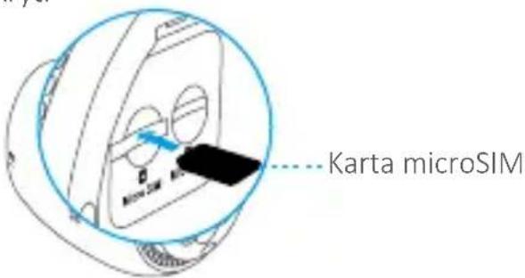 EZVIZ C3A - Krok 3 Vloženie karty microSIM (voliteľné) - 1