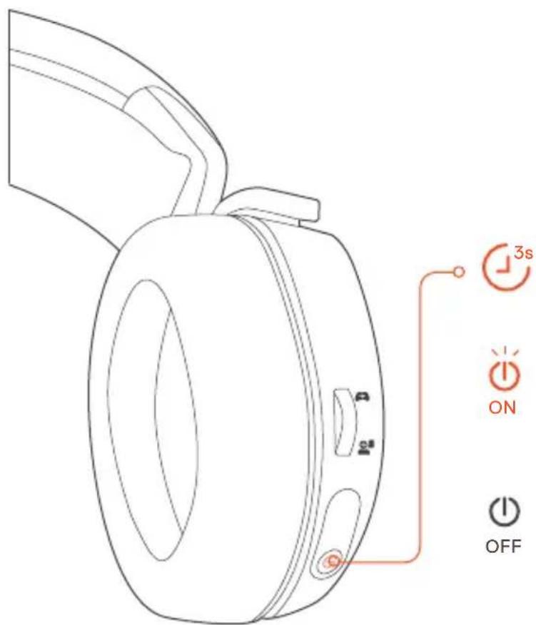 STEELSERIES Arctis 7 2019 - d. POWER ON / OFF - 1
