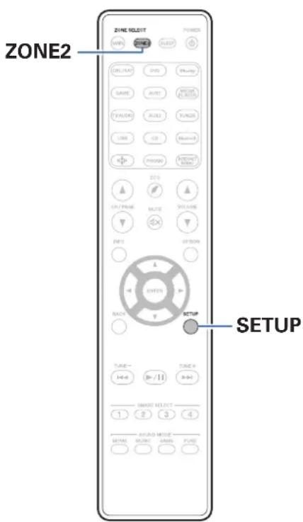 MARANTZ SR5013 - Limiter la zone d'opération avec la télécommande - 1
