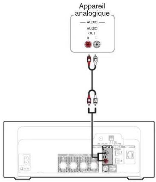 DENON Ceol RCDN10 - Connexion d'un apparéil analogue - 1