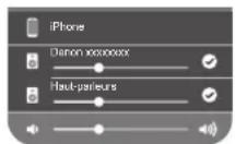 DENON Ceol RCDN10 - Appuyez sur les apparciels/enceintes que vous souhaitez utiliser. - 1
