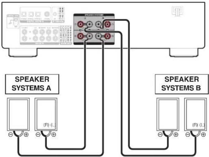 DENON PMA800NE - Connexion des enceintes - 1