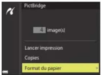 NIKON CoolPix P1000 - Sélectionnez Format du papier, puis appuyez sur OK. - 1