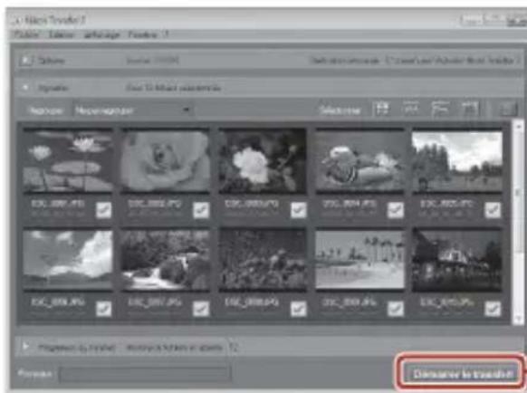 NIKON CoolPix P1000 - Quand Nikon Transfer 2 demarre, cliquez sur Demarrer le transfert. - 1