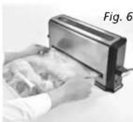 Solis Vac Slimline 578 - MISE SOUS VIDE ET SOUDAGE AUTOMATIQUE DU SACHET: PROGRAMME VAC SEAL (A) - 1