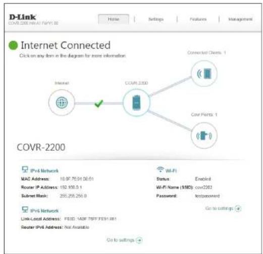 D-LINK COVR2202 - Configuration Utilisation de l'interface utilisateur Web - 5