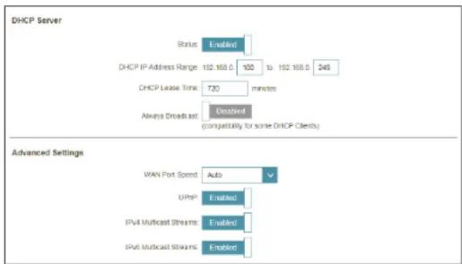 D-LINK COVR2202 - Paramètres avancés - 1