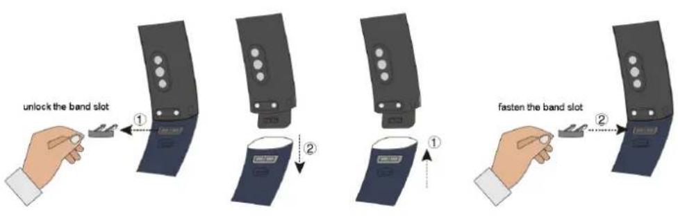 HUAWEI Band 3 Pro - Régler ou remplacer la sangle - 1