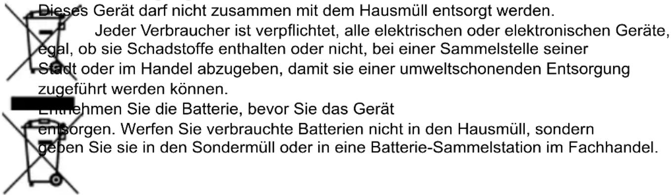 MEDISANA BS 460 - Hinweise zur Entsorgung - 1