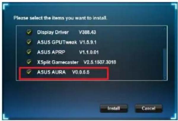 ASUS ROG Strix RTX 2070 A8G Gaming - Installing ASUS AURA in Windows ^*10 / 8.1 / 8 / 7 (64-bit) - 2