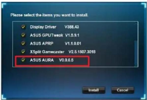 ASUS ROG Strix RTX 2070 A8G Gaming - Eykaataoan tou ASUS AURA Windows 10 / 8.1 / 8 / 7 (64 bit) - 2