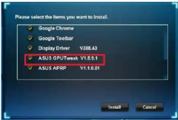 ASUS ROG Strix RTX 2070 A8G Gaming - Instalace nastroje ASUS GPU Tweak v operacním systemdu Windows® 10 / 8.1 / 8 / 7 (64 bitú) - 2