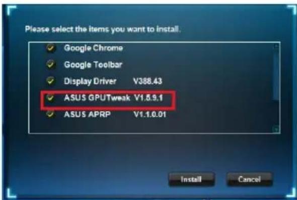 ASUS ROG Strix RTX 2070 A8G Gaming - Installieren von ASUS GPU Tweak unter Windows 10/8.1/8/7 (64-bit) - 2