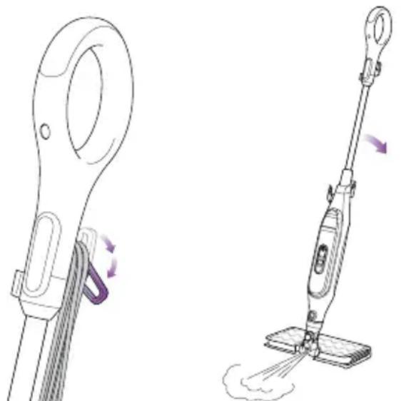 SHARK Genius S6003 - So benutzen Sie den Steam Pocket® Mopp - 1