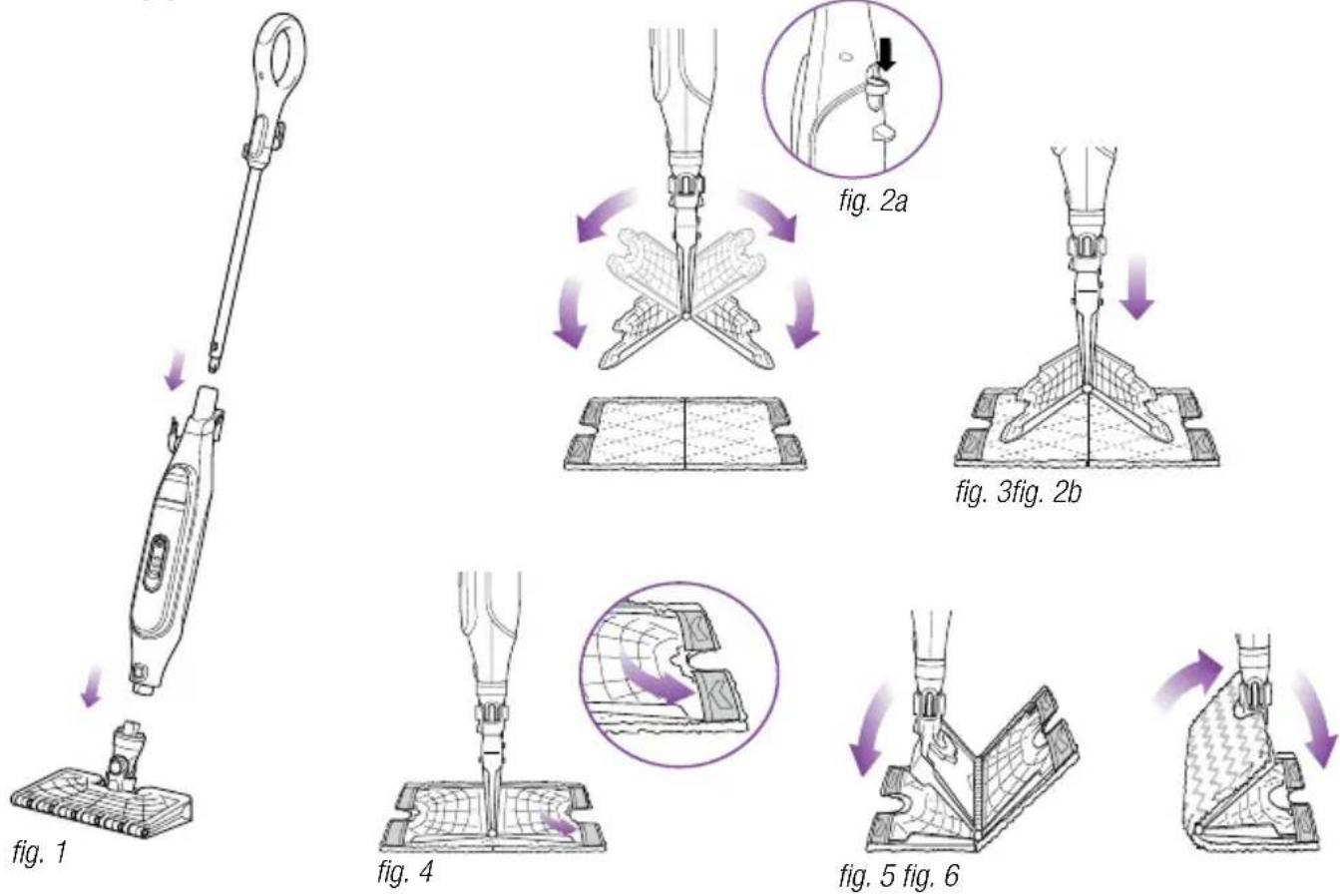 SHARK Genius S6003 - Montaggio di Steam Pocket® Mop - 1