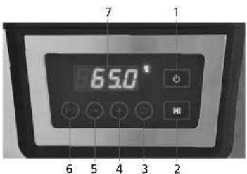 Solis SousVide Cooker Pro 8201 - ▲ I TASTI DI FUNZIONE - 1