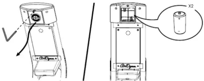 Schwinn Airdyne AD8 - Remplacement des piles de la console - 2