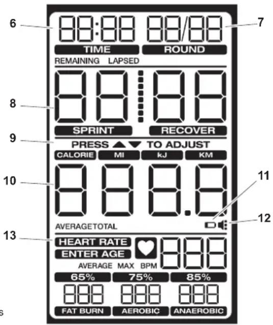 Schwinn Airdyne AD8 - PRESS ▲/▼ TO ADJUST - 1